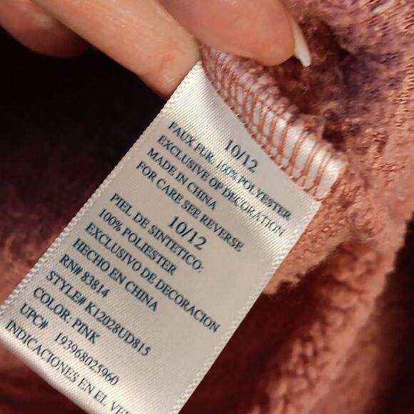 Cuddly Sherpa Girl's Quarter Zip Sweatshirt - Picture 4 of 7